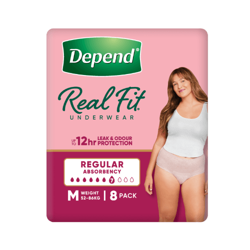 Depend Real Fit Incontinence Underwear Women Medium