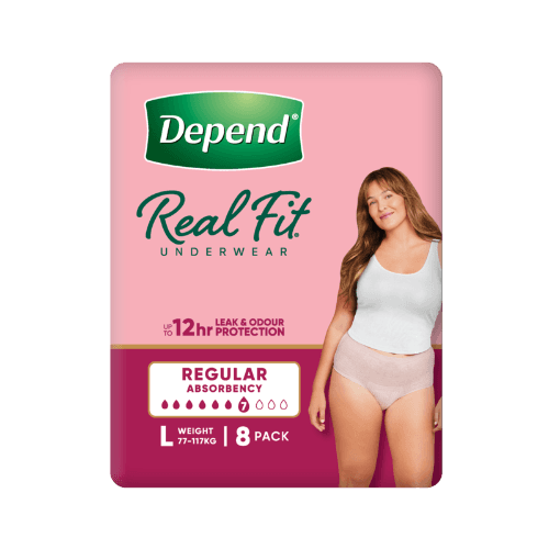 Depend Real Fit Incontinence Underwear Women Large