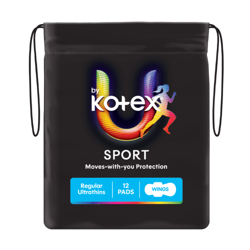 U By Kotex Sport Ultrathins Regular Pads With Wings