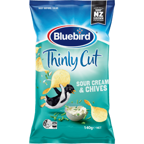 Bluebird Thinly Cut Sour Cream & Chives Potato Chips