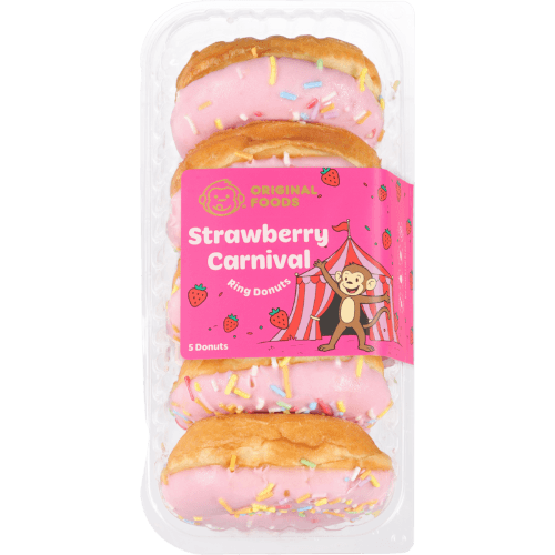 Original Foods Baking Co Strawberry Carnival Donuts