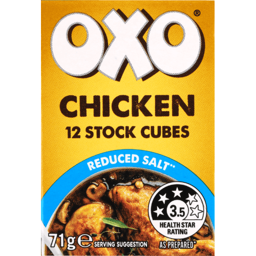Oxo Salt Reduced Chicken Stock Cubes