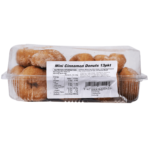 Kiwi Donuts Mini Cinnamon Donuts