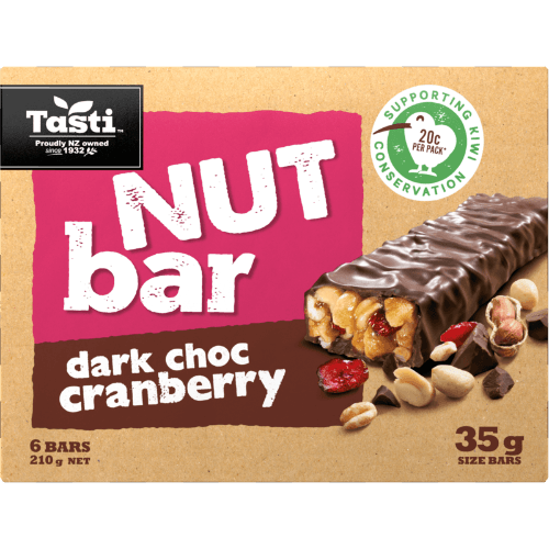 Tasti Dark Choc Cranberry Nut Bars
