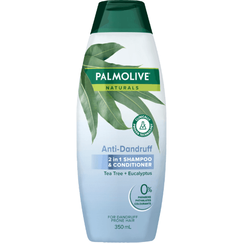 Palmolive Naturals Anti-Dandruff Tea Tree & Eucalyptus 2 In 1 Hair Shampoo & Hair Conditioner