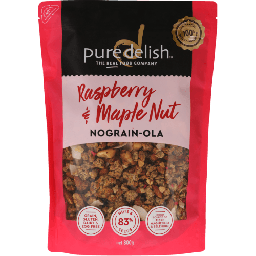 Pure Delish Raspberry & Maple Nut Nograin-Ola