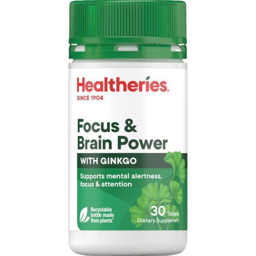 Healtheries Focus & Brain Power With Ginkgo Tablets