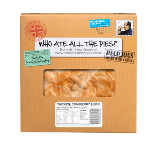 Who Ate All The Pies Premium Chicken Cranberry & Brie Family Pie
