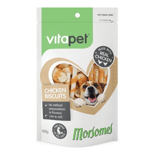 VitaPet Morsomes Chicken Biscuits Dog Treats