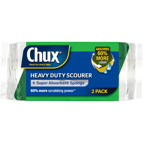 Chux Heavy Duty Scourer + Super Absorbent Sponge