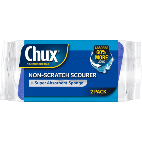 Chux Non Scratch Scourer + Super Absorbent Sponge