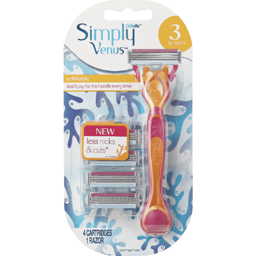 Gillette Venus Simply Venus Hybrid 4up Female Razor