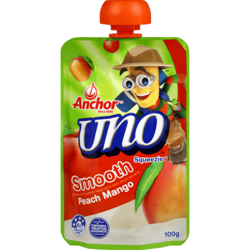 Anchor Uno Squeezie Smooth Peach Mango Yoghurt