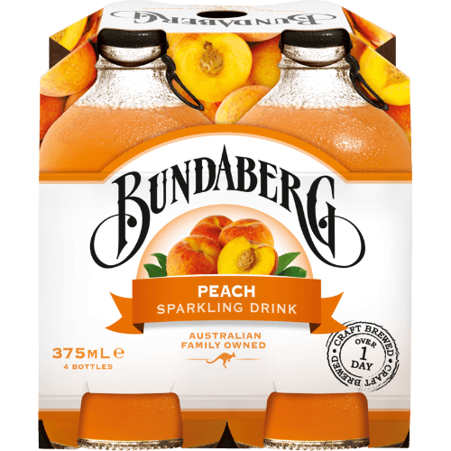 Bundaberg Peach Sparkling Drink Bottles