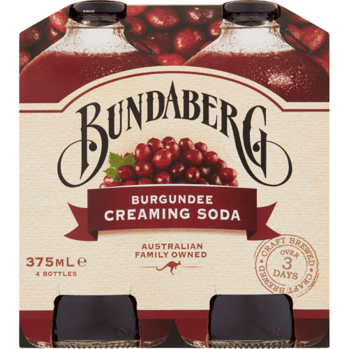 Bundaberg Burgundee Creaming Soda Bottles