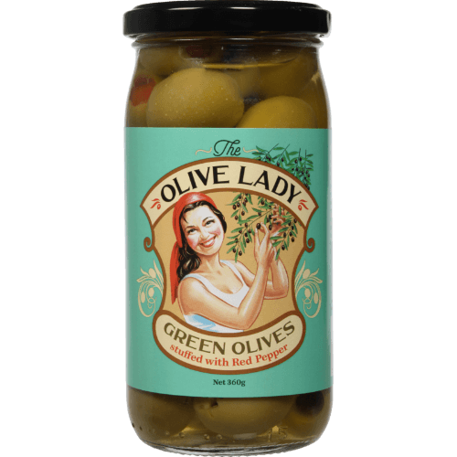 The Olive Lady Green Stuffed Olives With Peppers