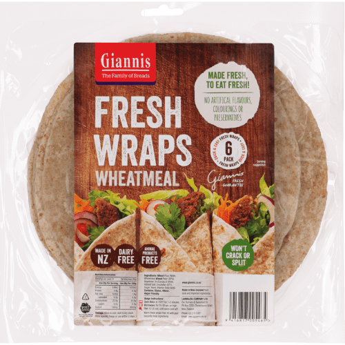 Giannis Wheatmeal Fresh Wraps