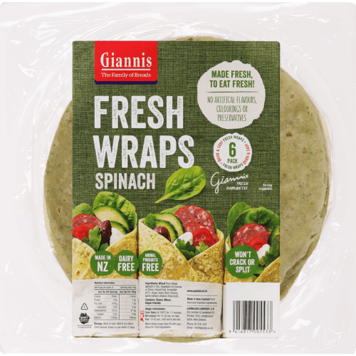 Giannis Spinach Fresh Wraps