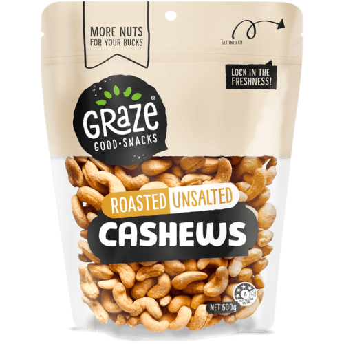 Graze Roasted Unsalted Cashews