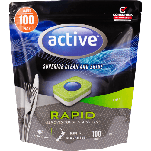 Active Rapid Lime & Baking Soda Dishwash Tablets