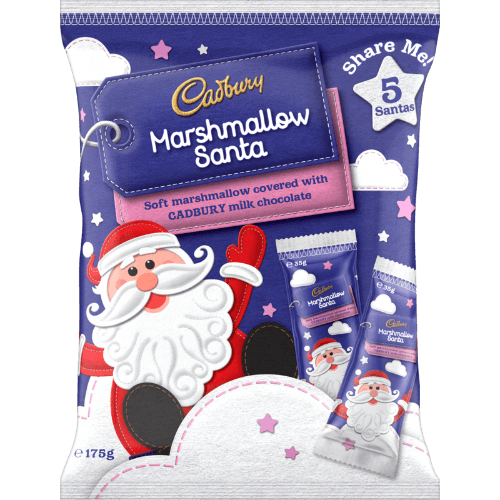 Cadbury Marshmallow Chocolate Santa Sharepack