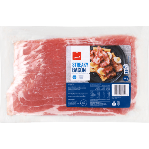 Pams Streaky Bacon
