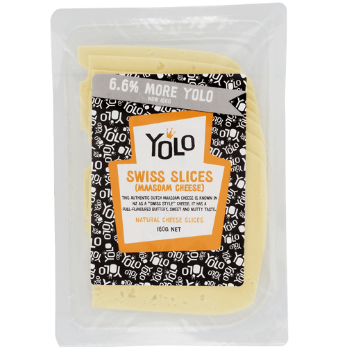 Yolo Swiss Cheese Slices