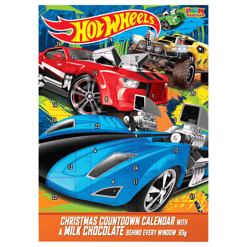 Park Avenue Hot Wheels Advent Calendar With Milk Chocolates