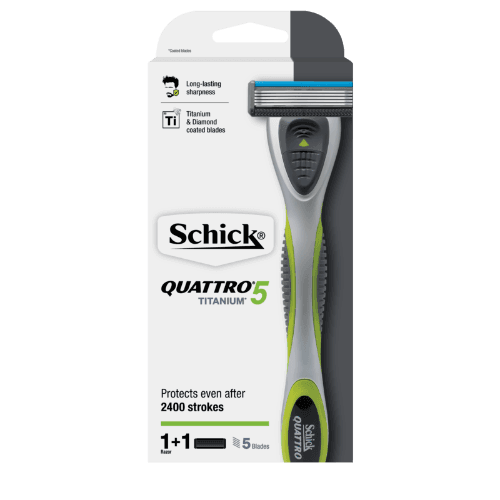 Schick Quattro Titanium 5 Razor + Cartridge