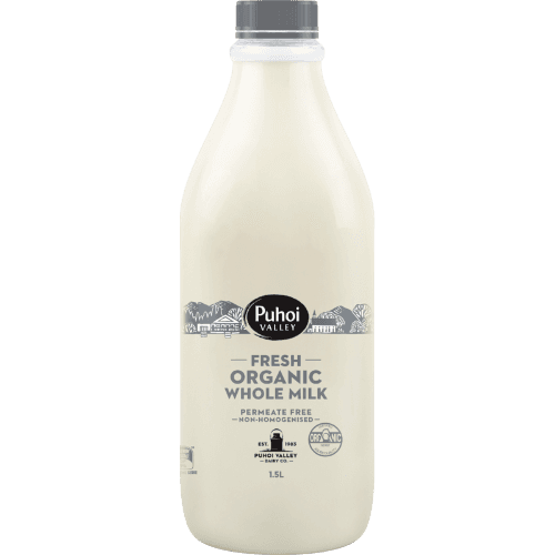 Puhoi Valley Fresh Organic Whole Milk