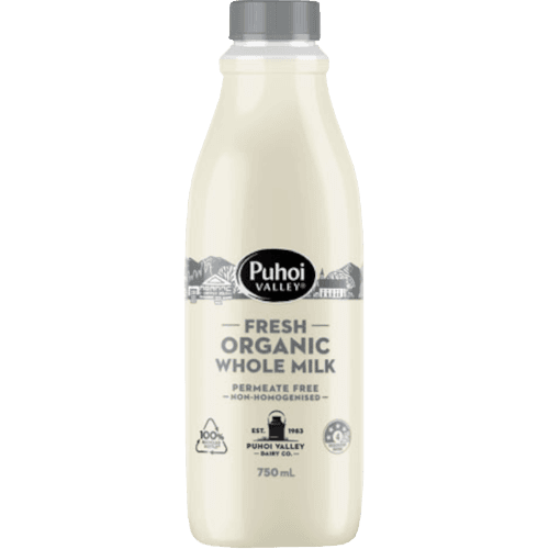 Puhoi Valley Fresh Organic Whole Milk
