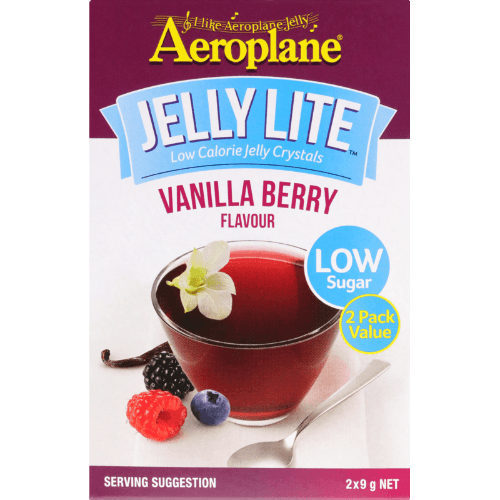 Aeroplane Jelly Lite Vanilla Berry Crystals 18 g