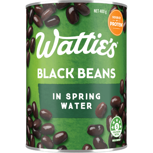 Wattie's Black Beans In Spring Water
