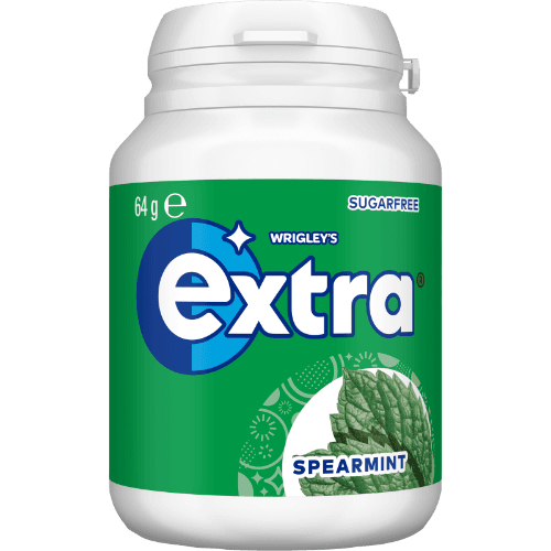 Wrigley's Extra Spearmint Sugar Free Chewing Gum Bottle