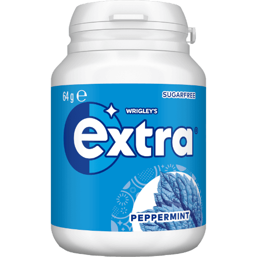 Wrigley's Extra Peppermint Sugar Free Chewing Gum Bottle