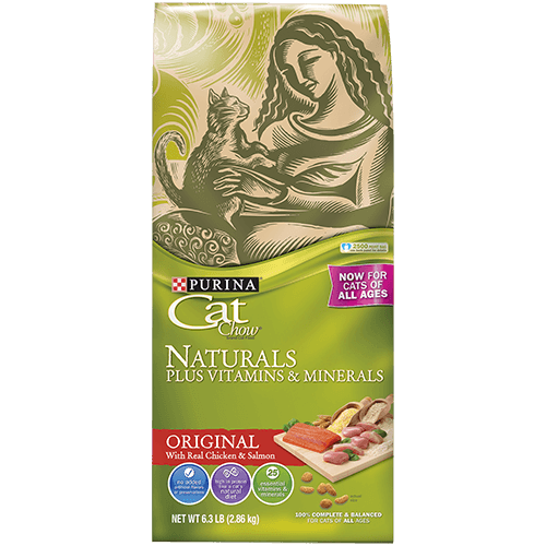 Purina Cat Chow Naturals Chicken & Salmon Dry Cat Food 2.86 kg