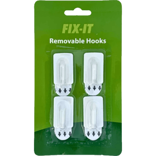 Fix It Today Removable Hooks 4 pack