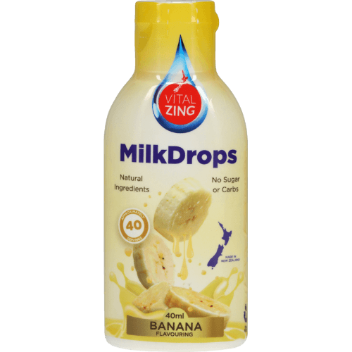 Vital Zing MilkDrops Banana Flavour Enhancer 40 mL