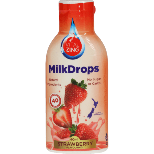 Vital Zing MilkDrops Strawberry Flavour Enhancer