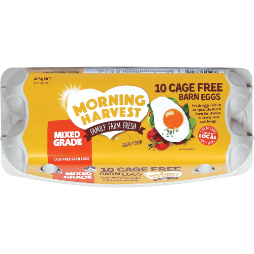 Morning Harvest Mixed Grade Cage Free Eggs 10 pack