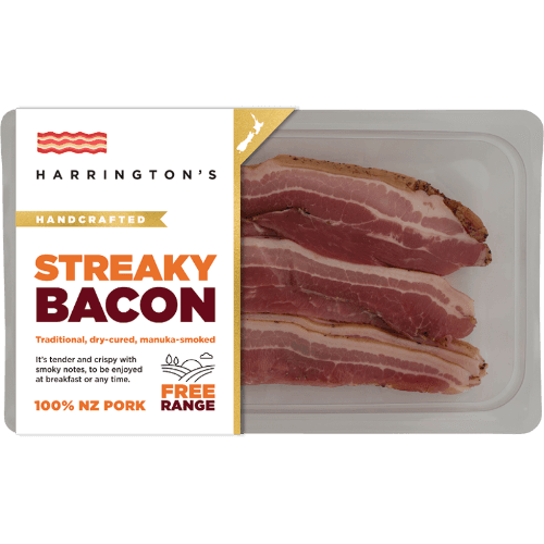 Harrington's Free Range Streaky Bacon