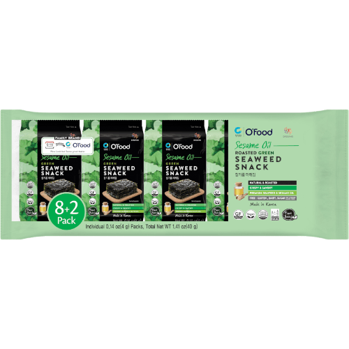 Chongga Sesame Oil Roasted Green Seaweed Snack