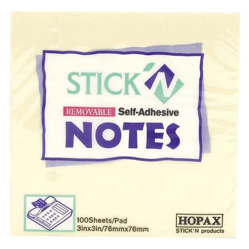 Stick'n Removable Self-Adhesive Notes