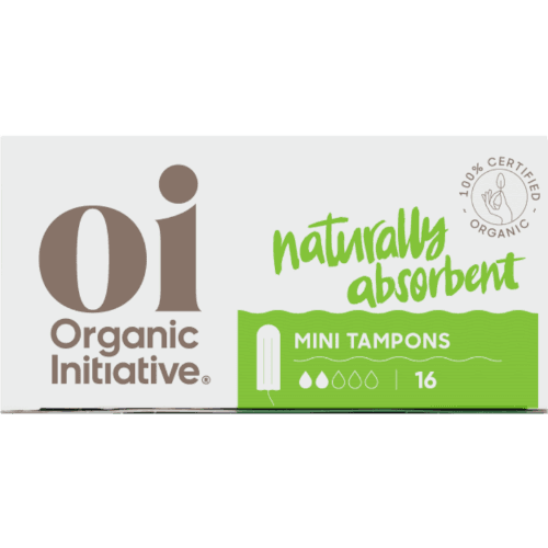 Organic Initiative Naturally Absorbent Mini Tampons 16 pack