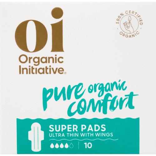Oi Organic Cotton Ultra Thin Super Pads With Wings