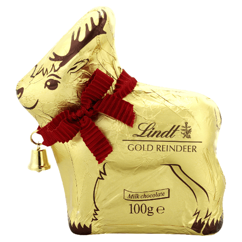 Lindt Milk Chocolate Gold Reindeer