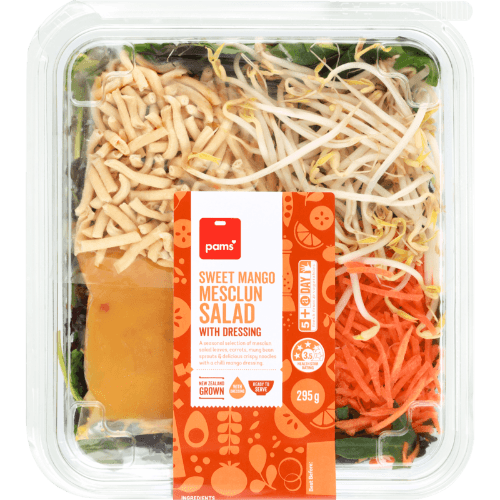 Pams Sweet Mango Mesclun Salad With Dressing