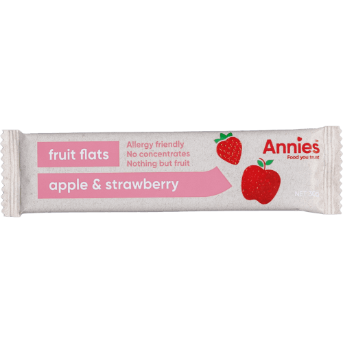 Annies Apple & Strawberry Fruit Flats