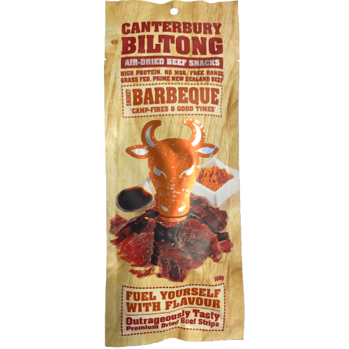 Canterbury Biltong Smokey Barbeque Air-Dried Beef Snacks