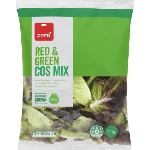 Pams Fresh Green & Red Cos Mix